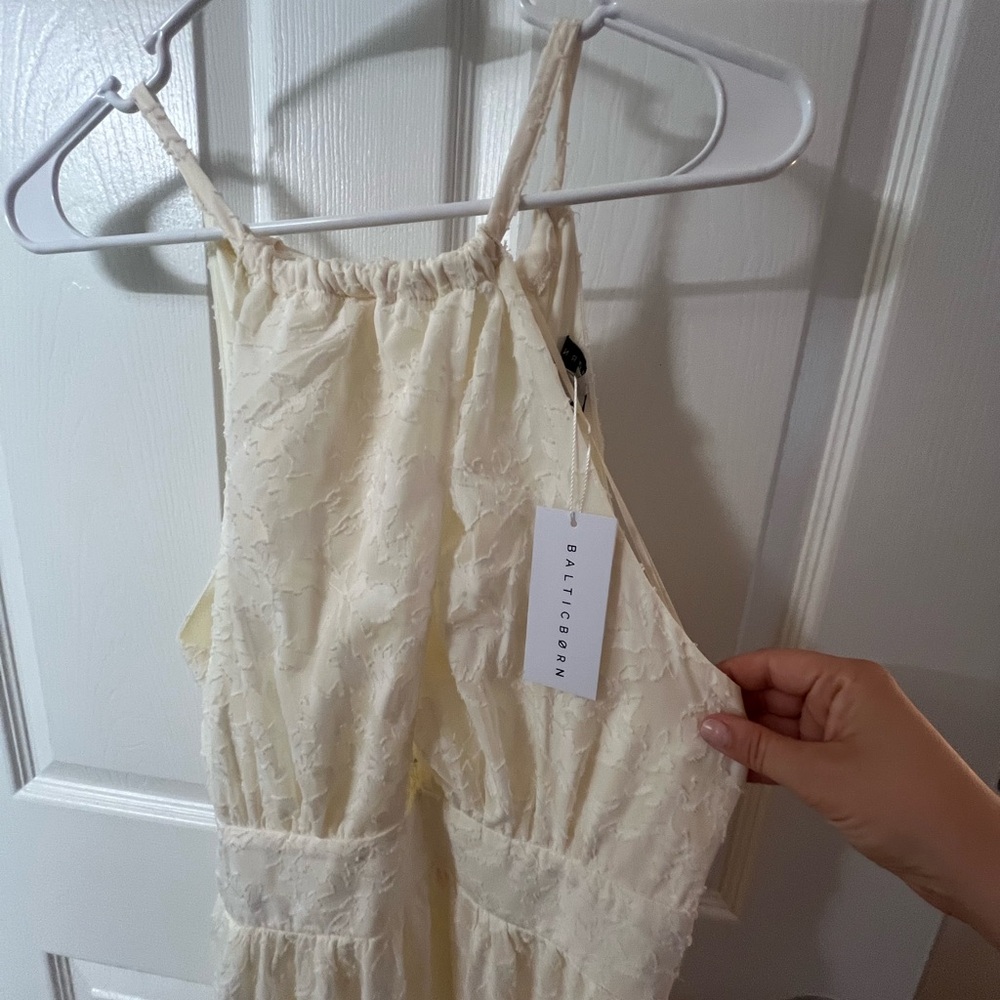 Baltic Born Ivory Lace Midi Dress